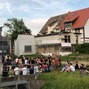 Sommerlicher Grillabend an der Hochschule Harz / Foto: M. Kreyßig Medieninformatik B.Sc. / Medien- und Spielkonzeption M.A. feiern das Ende der Sommersemesters 2019