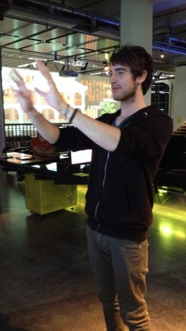 Waldemar Krause an der Kinect