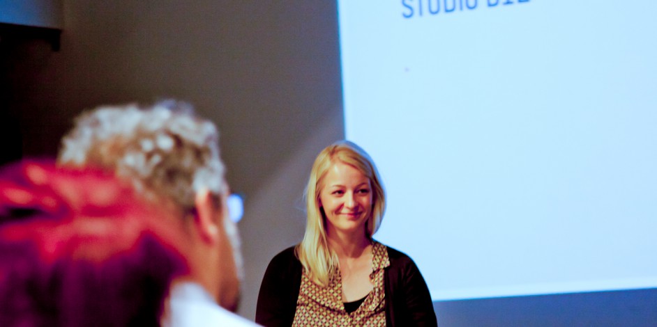 Anne Bauermeister vom Studio B12 zu Gast beim Studiengang Medieninformatik / Foto: F. Fischer
