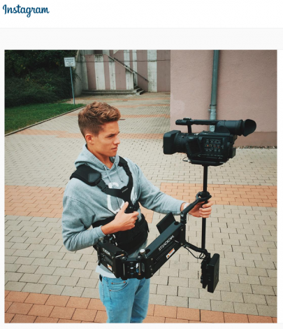 Concrafter an der Steadicam auf seinem Instagramm-Kanal / Studiengang Medieninformatik